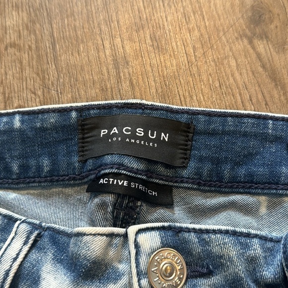 PACSUN ACID WASH CUT JORTS (30 W) - Picture 5 of 8